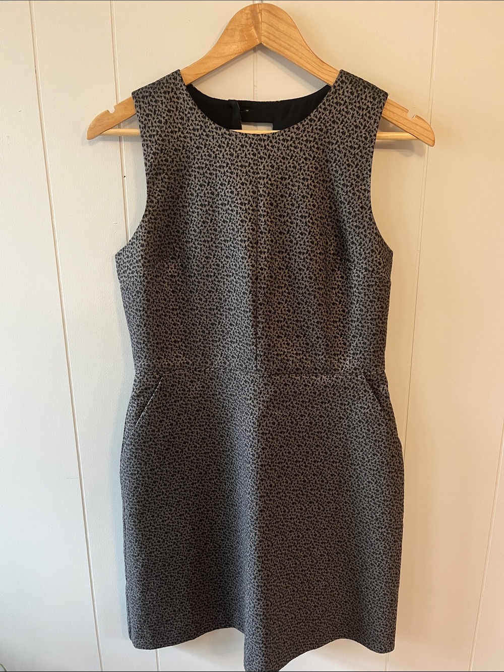 GAP Sleeveless Dress in Metallic Bronze/Grey/Black Fleck